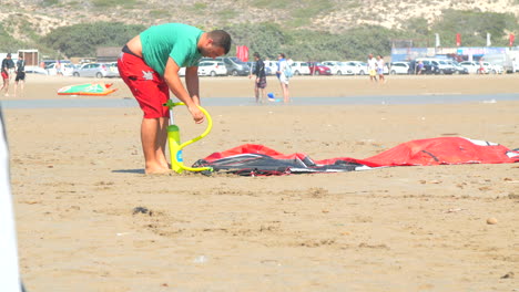 Windsurfistas-En-La-Playa-De-Prasonisi-Rodas