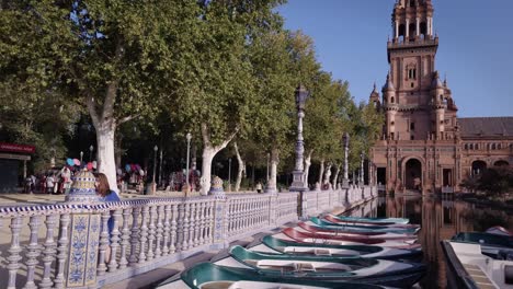 Plaza-De-España,-Eines-Der-Beliebtesten-Touristenziele-Spaniens