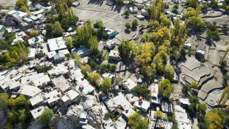 Aerial-top-view-of-houses-of-Skardu-city-with-beautiful-nature-in-Pakistan