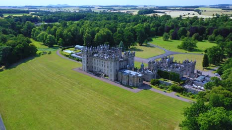 Famous-Floors-Castle-in-Scotland-Aerial-Shot-from-Drone