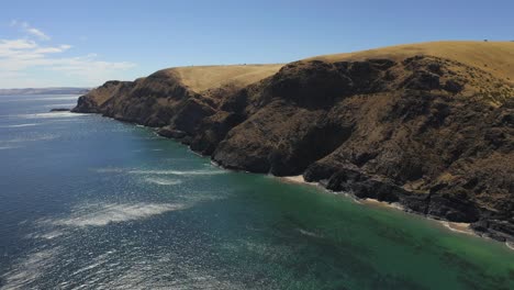 Vista-Aérea-De-La-Costa-De-La-Península-De-Fleurieu,-Australia-Del-Sur.