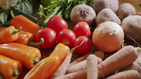 Variedad-De-Verduras-Orgánicas-Frescas,-Antecedentes-De-Estilo-De-Vida-Saludable.