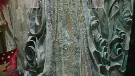 Antonia-Sautter's-elaborate-couture-gown-on-display