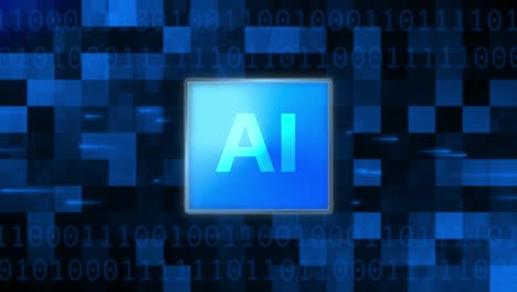 Animation-abstract-of-blue-artificial-intelligence-processor-generating-the-output