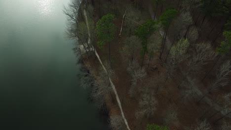 Calm-View-Of-Lake-Wedington-Recreation-Area-Park-Near-Fayetteville-In-Arkansas,-USA