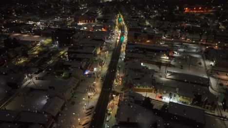 American-town-main-street-decorated-with-festive-Christmas-lights