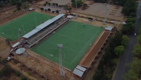 Drohnenvideo-Des-Khumalo-Hockeystadions-In-Bulawayo,-Simbabwe