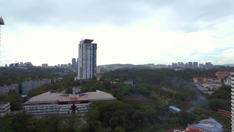Ciudad-De-Kuala-Lumpur,-Cielo-Nublado