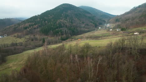 Lower-Silesian-Voivodeship-in-Poland-showing-green-mountains-and-green-trees-during-cloudy-day