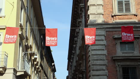 Milan,-Italy---september-5-2021---flags-of-Brera-design-district-waving-in-the-street