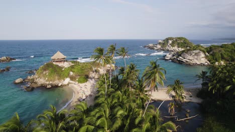 Hermoso-Destino-Cabo-San-Juan,-Impresionante-Parque-Nacional-Tayrona-En-La-Costa-Caribeña