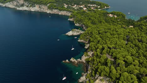 Impresionante-Vista-De-La-Isla-De-Kolocep---Resort-De-Las-Islas-Kalamota-En-Croacia