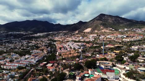 Spanish-coastal-town-near-Alboran-Sea-Spain-Malaga-mountains-landscape