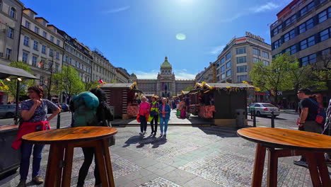 Wenceslas-Square,-originally-Horse-Market,-in-New-Town-of-Prague