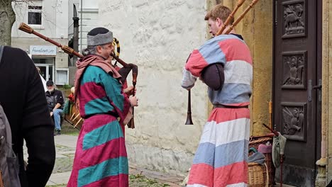 A-group-of-medieval-street-musicians