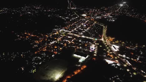 Luftperspektive-Erfasst-Huatulco,-Oaxaca-Bei-Nacht-Im-Frühling