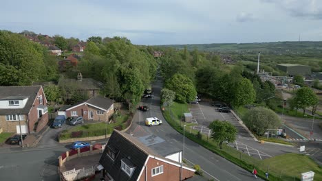 editorial-aerial-views-of-a-road-traffic-accident-between-drivers-in-the-UK
