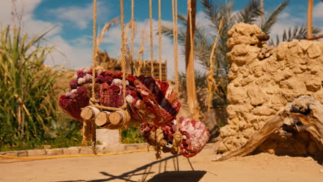 close-up-of-traditional-carved-swing-inside-a-siwa-oasis-North-African-urban-oasis-Qattara-Depression-and-the-Great-Sand-Sea-Desert