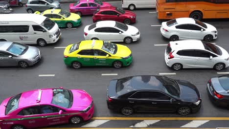 bad-traffic-in-the-rush-hour-of-Bangkok,-Thailand