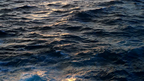 Motion-Of-Waves-In-The-Sea-During-Golden-Hour