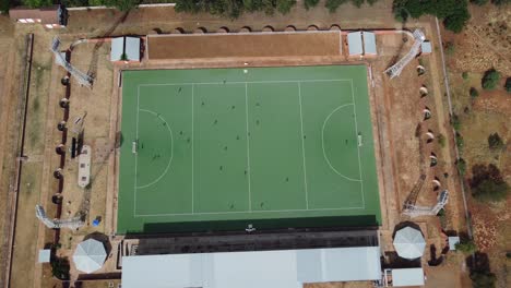 Video-De-Drones-Del-Estadio-De-Hockey-De-Khumalo-En-Bulawayo,-Zimbabwe