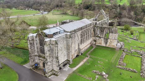 Bolton-Abbey-Yorkshire-Dales-UK-Panning-drone-aerial