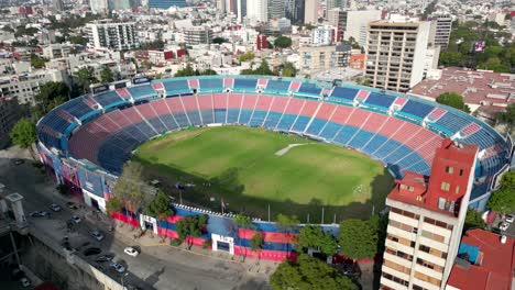 Aerial-view-Estadio-Azul-revealing-Mexico-City