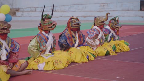 Dies-Ist-Ein-Traditionelles-Buddhistisches-Fest,-Das-Jedes-Jahr-Im-Pedong-Kloster-Stattfindet