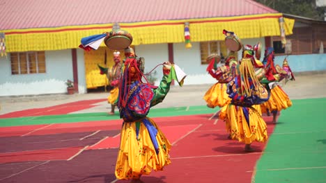 Dies-Ist-Ein-Traditionelles-Buddhistisches-Fest,-Das-Jedes-Jahr-Im-Pedong-Kloster-Stattfindet