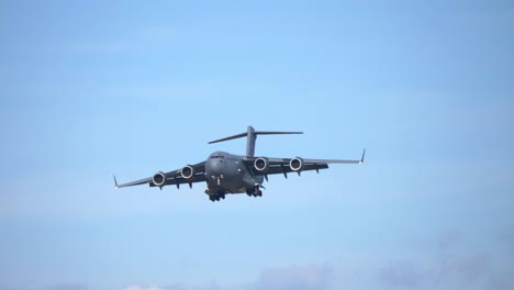 A-Boeing-C-17-Military-Transport-Airplane-Approaches-for-Landing-TRACK