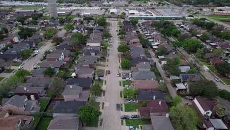 This-is-an-aerial-video-of-a-neighborhood-in-Lewisville,-Texas