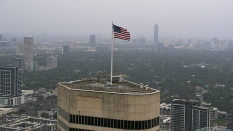 Einspielung-Eines-Wolkenkratzers-In-Houston,-Texas