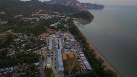 Ao-Nang-touristic-town-at-sunset-in-Krabi-province