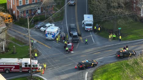Car-Crash-Accident-on-junction-in-American-town