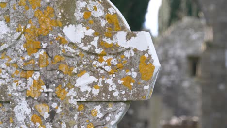Lichen-covered-Stone-Cross-On-The-Old-Cemetery-Near-The-Cathedral-of-St
