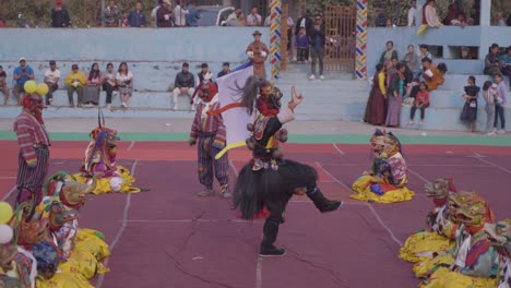 Dies-Ist-Ein-Traditionelles-Buddhistisches-Fest,-Das-Jedes-Jahr-Im-Pedong-Kloster-Stattfindet