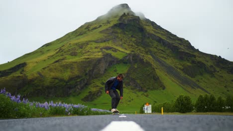 Slow-motion-skateboard-trick-in-Iceland