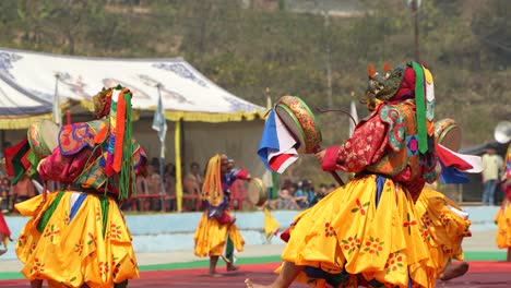 Dies-Ist-Ein-Traditionelles-Buddhistisches-Fest,-Das-Jedes-Jahr-Im-Pedong-Kloster-Stattfindet