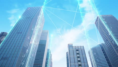 Geschäft-Digitale-Kommunikation-Netzwerk-Technologie-AI-Big-Data-Stadt