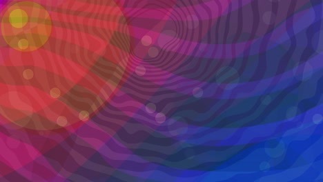 Psychedelic-Retro-Vibes:-Abstract-Background-Animation---Multi-color-waves-and-circles,-blue,-purple,-orange-colors