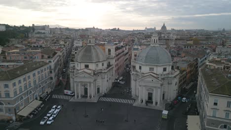 Toma-De-Drones-Sobre-La-Piazza-Del-Popolo