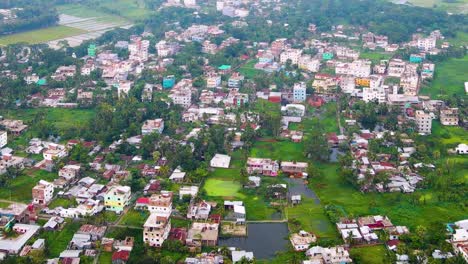 Residential-neighbourhood-aerial-green-space-in-third-world-country-Asia
