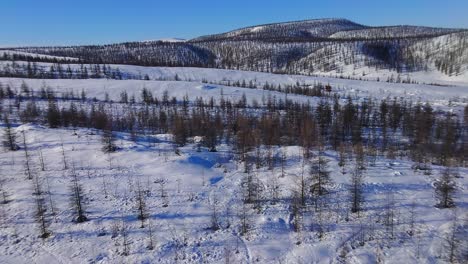 Natur-Des-Winters-In-Jakutien-Aus-Einer-Drohne-4k