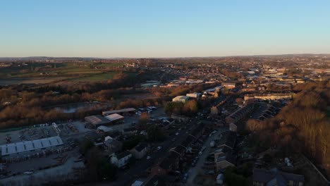 Aerial-video-footage-of-industrial-buildings-and-housing