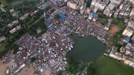 Slum-In-Einem-Städtischen-Wohngebiet