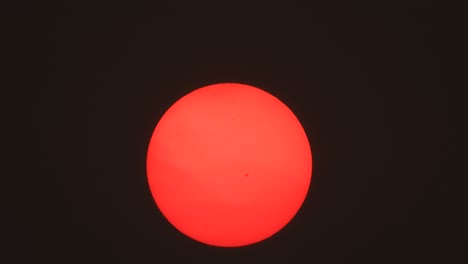Volle-Sonne-Planet-Und-Sonne-Schwarze-Punkte-
