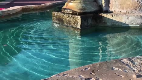 Closeup-view-of-baroque-fountain-with-ripple-effect