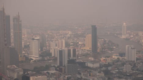 panoramic-view-of-never-ending-skyline-in-downtown-Bangkok,-the-capital-city-of-Thailand