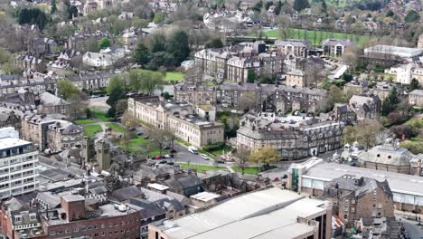 Bloques-De-Apartamentos-Harrogate-North-Yorkshire-Town-Reino-Unido-Drone,antena