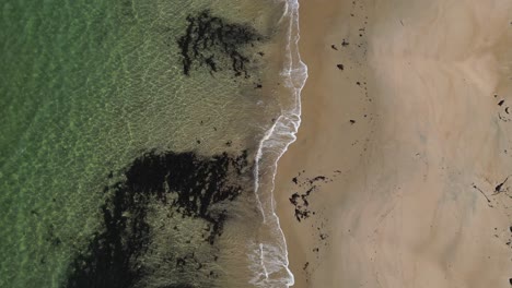 Sandstrand-Und-Klares-Meer---Camas-An-Lighe---Schottland---Antenne